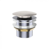 Fienza 40mm Pop Up / Pull Out Bath Plug and Waste No Overflow - Brushed Nickel